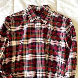 Medium Ralph Lauren long sleeve dress shirt. Always dry cleaned